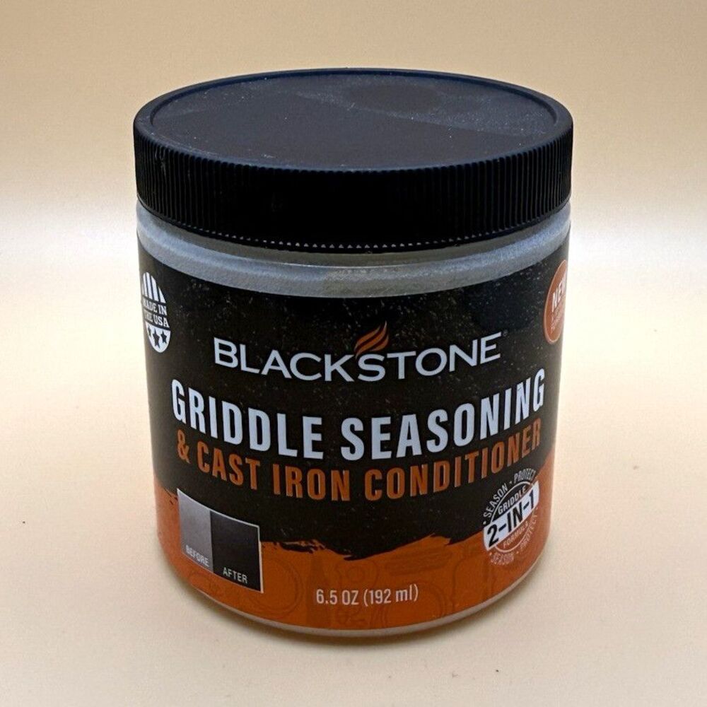 Blackstone Griddle Seasoning & Cast Iron Conditioner 6.5 oz 2-in-1 New Formula